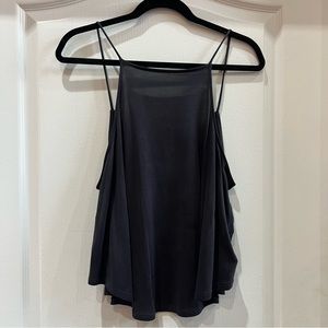 Grey loose tank with high neck - Silence + Noise